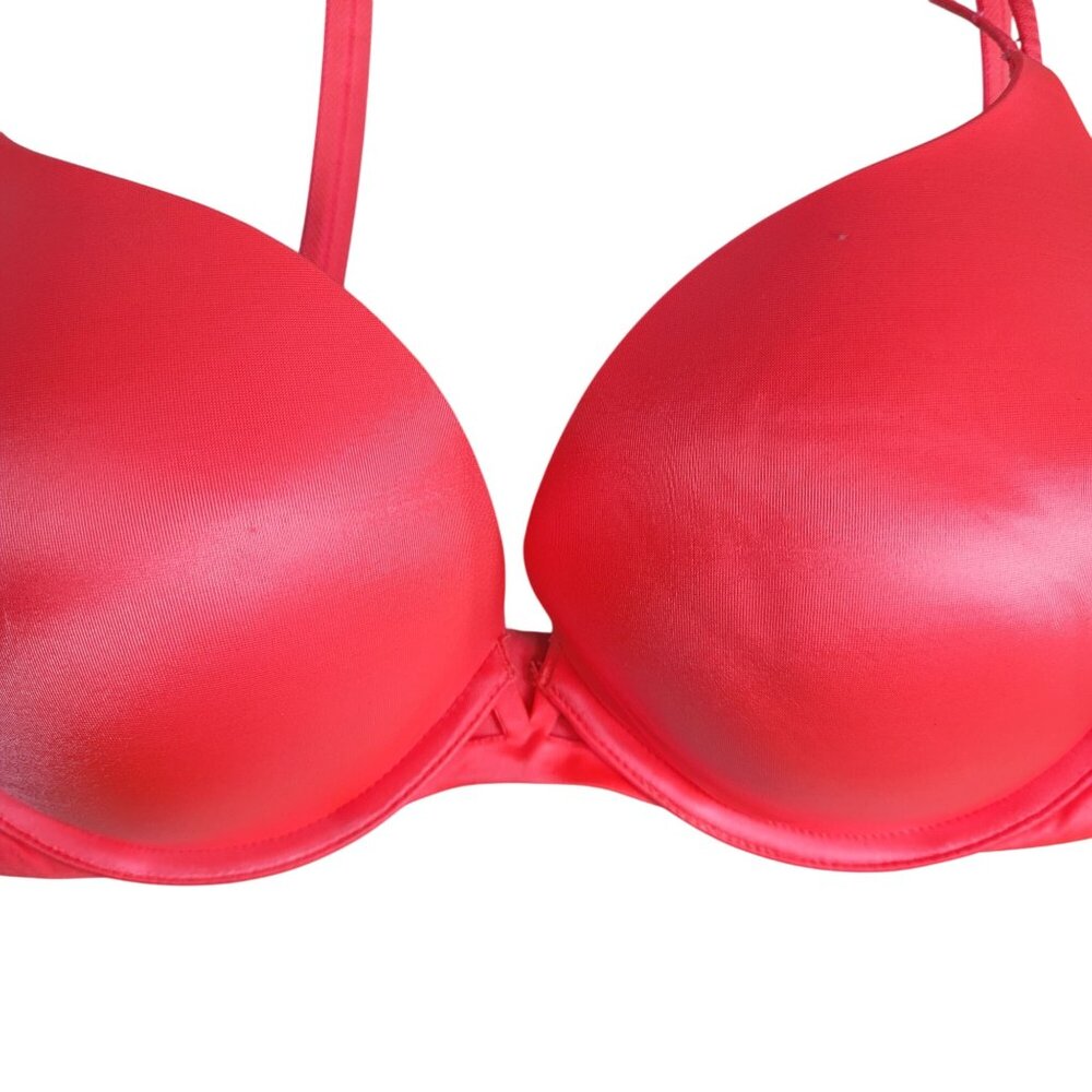 Victoria's Secret Very Sexy Push Up Bra Pink Hot 34DD Padded Seamless Underwire - Picture 4 of 9
